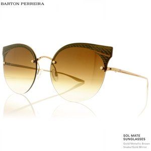 Barton Perreira - ‘Sol Mate' Sunglasses GOLD/BROWN